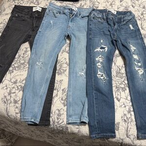 Abercrombie Kids Black and Blue Jeans Set